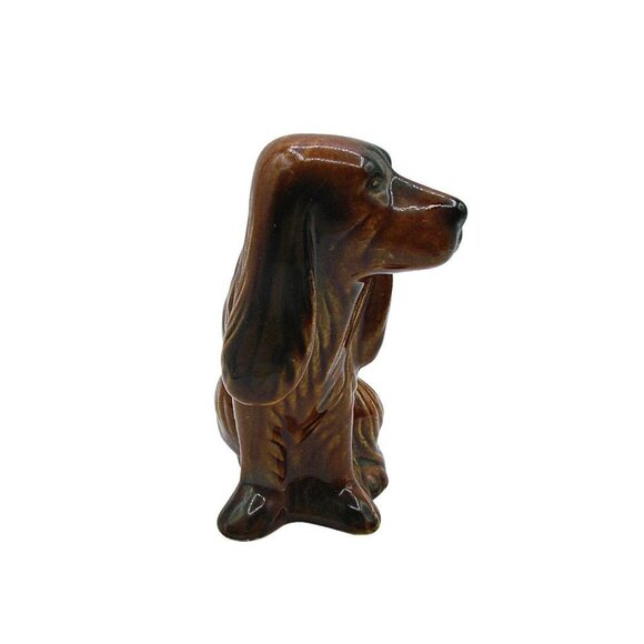 Dog Spaniel Hound Ceramic Pottery Figurine Brazil By MCS Mid-Century Modern Look - Picture 2 of 12